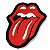 Patch Bordado Banda Rolling Stones Boca 8x6cm - Imagem 1