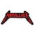 Patch Bordado Banda Metallica 5x10cm - Imagem 1