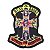 Patch Bordado Banda Guns and Roses Cruz 9x7cm - Imagem 1