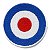 Patch Bordado Militar RAF - Royal Air Force 7x7cm - Imagem 1
