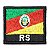 Patch Bordado Bandeira do Estado do Rio Grande do Sul 4x4,5cm - Imagem 1