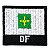 Patch Bordado Bandeira do Estado do Distrito Federal 4x4,5cm - Imagem 1