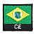 Patch Bordado Bandeira do Estado do Ceará 4x4,5cm - Imagem 1