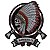 Patch Bordado Caveira Índio 32x30cm - Imagem 1