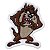 Patch Bordado Cartoon Taz-Mania 6x5cm - Imagem 1