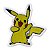Patch Bordado Cartoon Pikachu 6x6cm - Imagem 1