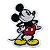 Patch Bordado Cartoon Mickey Mouse 8x6cm - Imagem 1