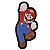 Patch Bordado Cartoon Mario Bros 10x5cm - Imagem 1