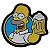 Patch Bordado Cartoon Homer Cerveja 8x8cm - Imagem 1