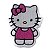 Patch Bordado Cartoon Hello Kitty 7x5cm - Imagem 1