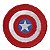 Patch Bordado Cartoon Captão America Escudo 7x7cm - Imagem 1