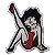 Patch Bordado Cartoon Betty Boop 9x7cm - Imagem 1