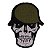 Patch Bordado Caveira Militar 8x6cm - Imagem 1