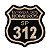 Patch Bordado Rota Estrada dos Romeiros - SP 312 6x6cm - Imagem 1