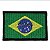 Patch Bordado Bandeira do Brasil 4x6cm - Imagem 1