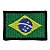 Patch Bordado Bandeira do Brasil 3x4,5cm - Imagem 1