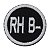 Patch Bordado Redondo RH B- 4x4cm - Imagem 1