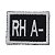 Patch Bordado RH A- 3x4cm - Imagem 1