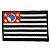 Patch Bordado Bandeira São Paulo 5 x 8 cm - Imagem 1