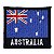 Patch Bordado Bandeira Australia 4x4 cm - Imagem 1