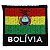 Patch Bordado Bandeira Bolívia 4x4 cm - Imagem 1