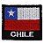 Patch Bordado Bandeira Chile 4x4 cm - Imagem 1