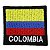 Patch Bordado Bandeira Colombia 4x4 cm - Imagem 1