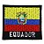 Patch Bordado Bandeira Equador 4x4 cm - Imagem 1