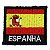 Patch Bordado Bandeira Espanha 4x4 cm - Imagem 1