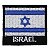 Patch Bordado Bandeira Israel 4x4 cm - Imagem 1