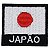 Patch Bordado Bandeira Japão 4x4 cm - Imagem 1