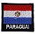 Patch Bordado Bandeira Paraguai 4x4 cm - Imagem 1