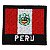 Patch Bordado Bandeira Peru 4x4 cm - Imagem 1