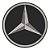 Patch Bordado Mercedes Benz Logo 20x20cm - Imagem 1