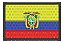 Patch Bordado Bandeira Equador 6x4cm - Imagem 1
