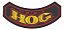 Patch Bordado Harley Davidson Hog 1995 Harley Davidson Anual 14,4x7cm - Imagem 1
