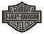 Patch Bordado Harley Davidson Reflectivo 20x15cm - Imagem 1