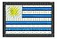 Patch Bordado Bandeiras Kit 7 Bordado Bandeiras Brasil, Uru, Mg, Sp, Pr, Sc, Rs 8x5cm - Imagem 7