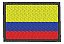 Patch Bordado Bandeiras Bandeira Colombia 6x4cm - Imagem 1
