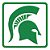 Patch Bordado Esportes Nba Michigan States Spartans 8x8cm - Imagem 1