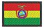Patch Bordado Bandeiras Bandeira Bolivia 8x5cm - Imagem 1