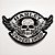 Patch Bordado Harley Davidson Hog Branca Grand 12x8cm - Imagem 1