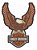 Patch Bordado Harley Davidson Aguia Tradicio 34x25cm - Imagem 3