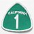Patch Bordado Placas California 1 6x6cm - Imagem 1