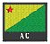 Patch Bordado Bandeiras Bandeira Acre 6x4cm - Imagem 1