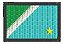 Patch Bordado Bandeiras Bandeira Mato Grosso Do Sul 6x4cm - Imagem 1