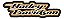 Patch Bordado Harley Davidson Laranja 10x3,4cm - Imagem 1