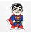 Patch Bordado Cartoons Super Man Jovem 4,7x7cm - Imagem 1