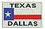 Patch Bordado Top Gun Texas Dallas 9x6cm - Imagem 1
