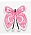 Patch Bordado Cartoons Borboleta 5x5cm - Imagem 1